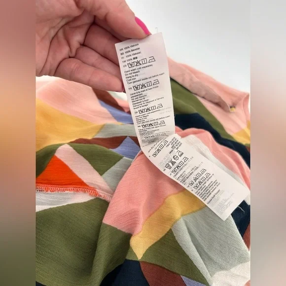 Billabong Rainbow Gate Maxi Boho Beachy Geometric Flowy Resort Dress Size M - Picture 11 of 12